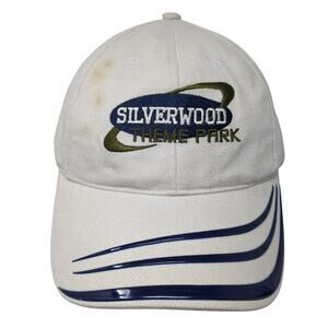 Silverwood Theme Park Strapback Hat Beige One Size Embroidered Jhats